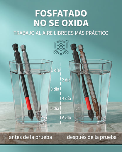 SET 6 PUNTAS DESTORNILLADOR MAGNETICAS PH2 S2