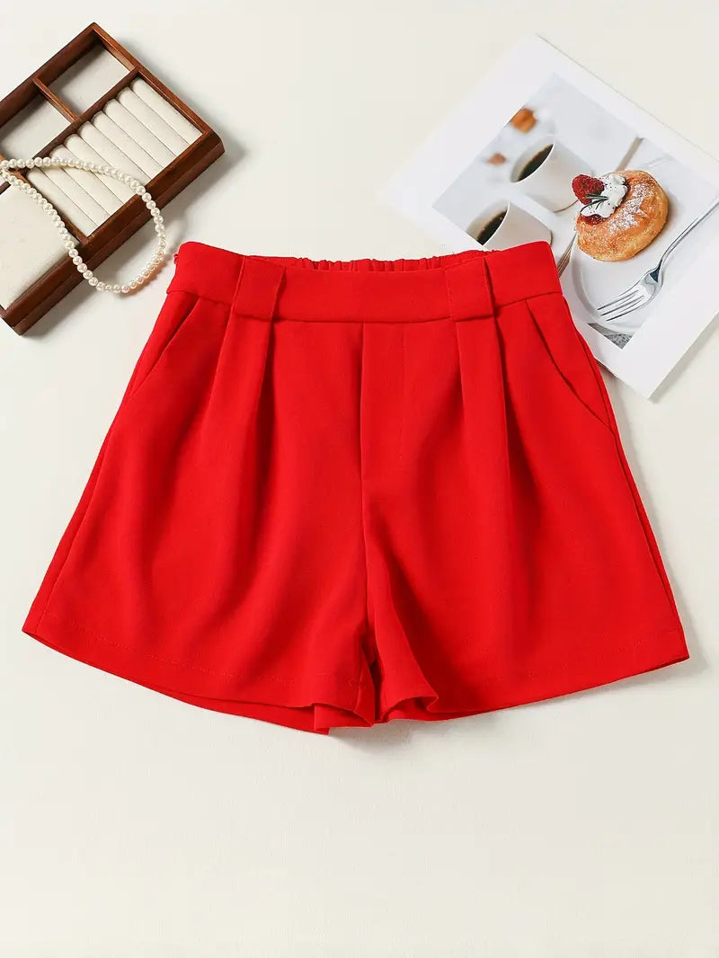 SHORT CORTO rojo mujer